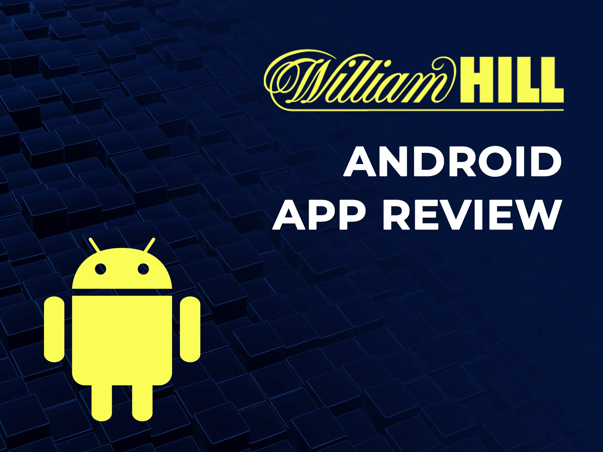 In the William Hill app, you can easily access all the sports or casino games.