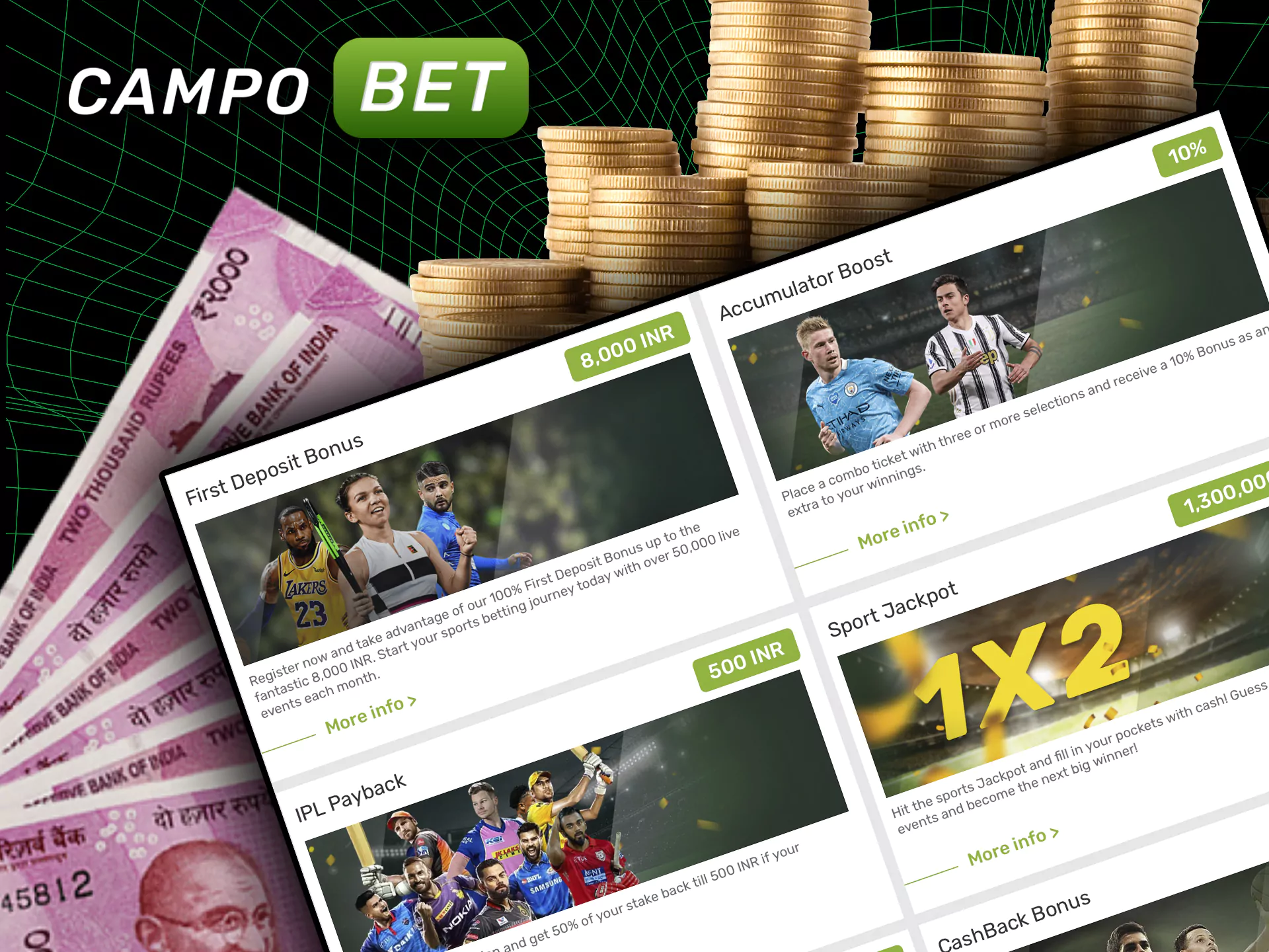 You can also claim other bonuses if you follow of terms and conditions of the bookmaker's promos.