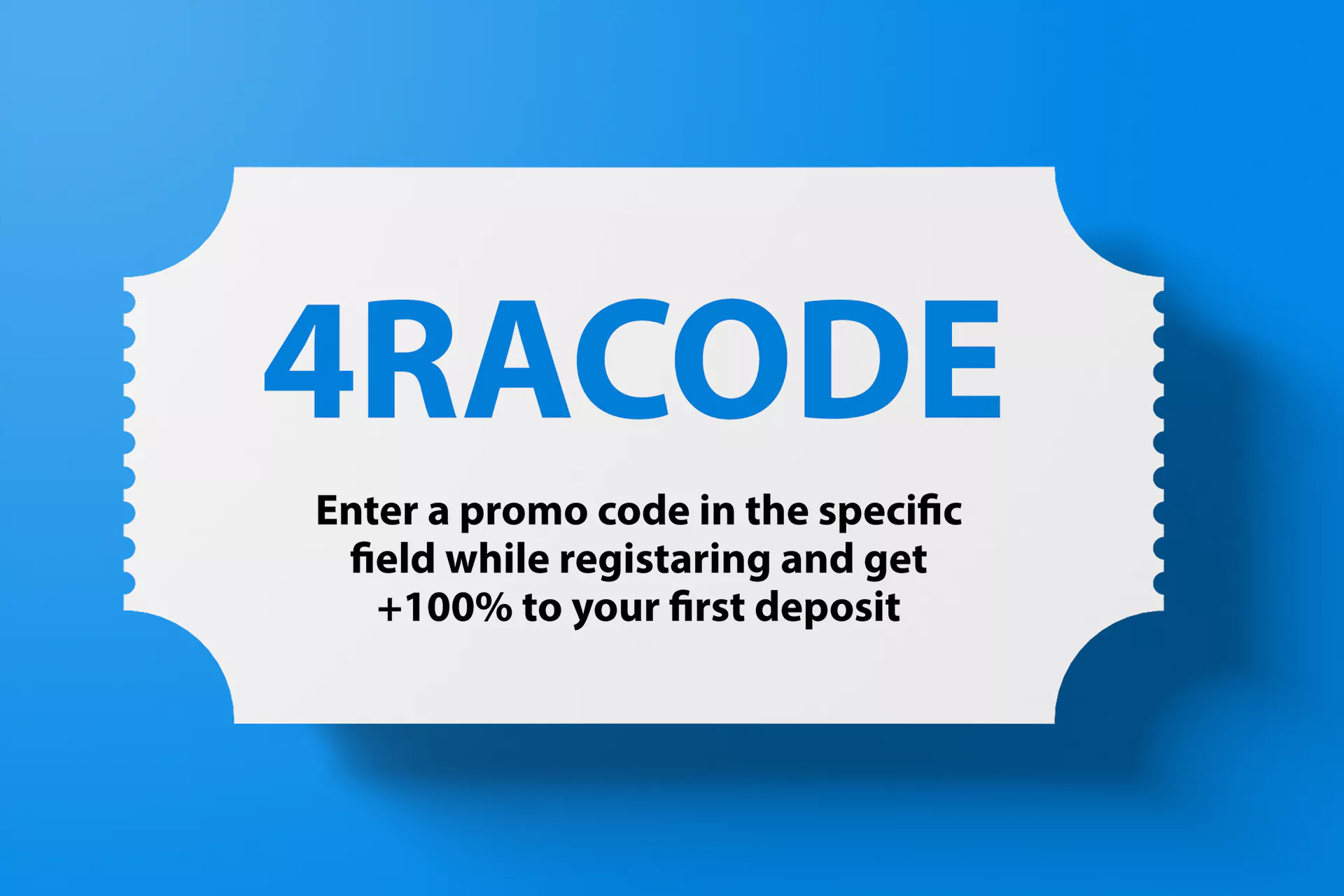 Enter a promo code to get a bonus.