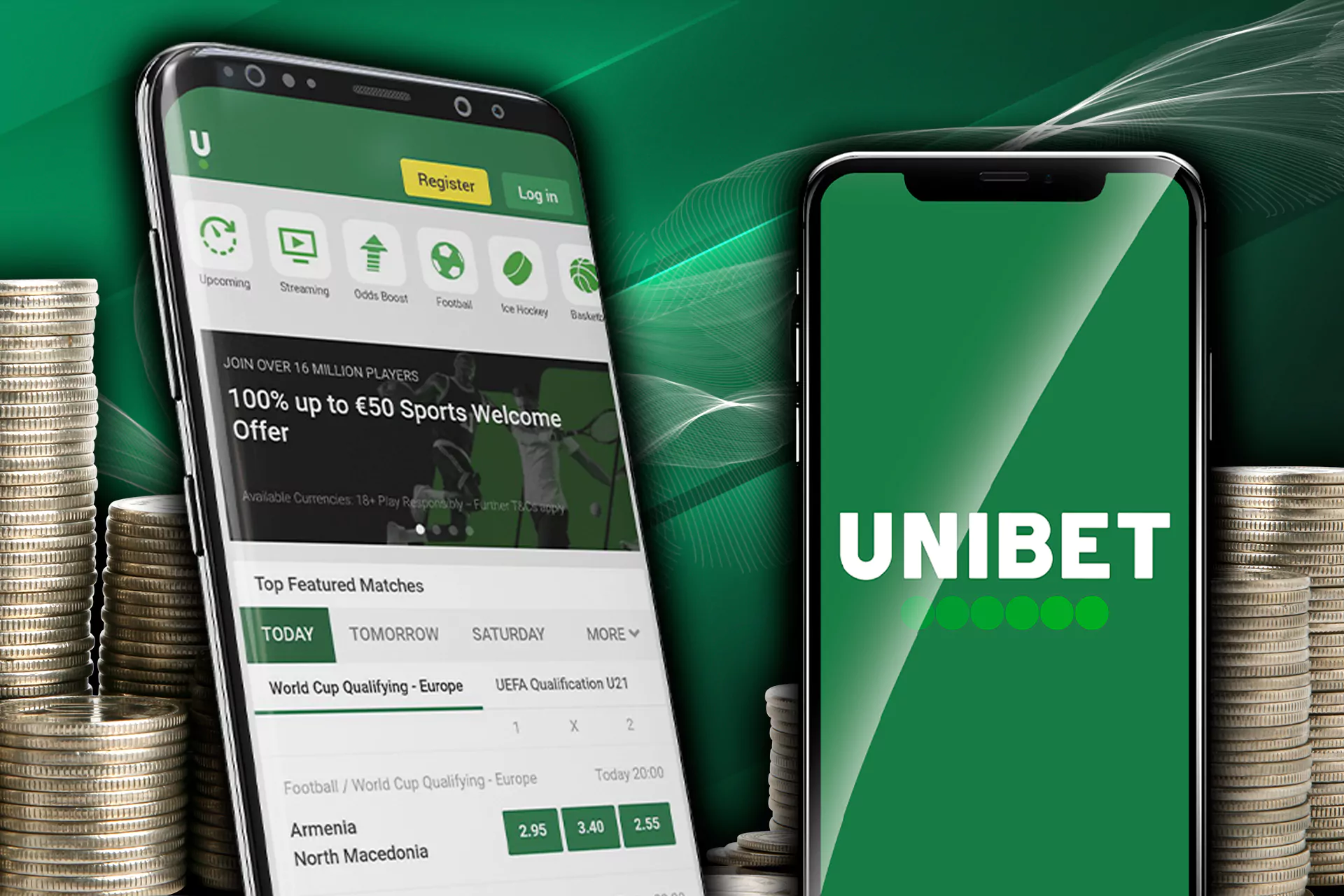 Download and install the Unibet app for easy and fast cricket betting.