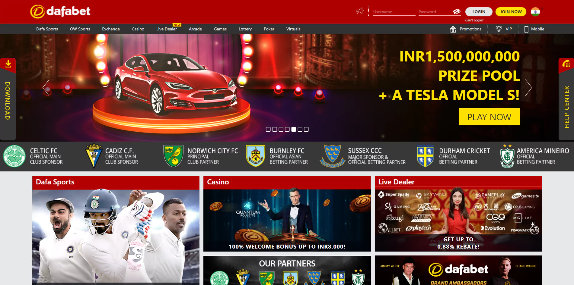 dafabet casino page