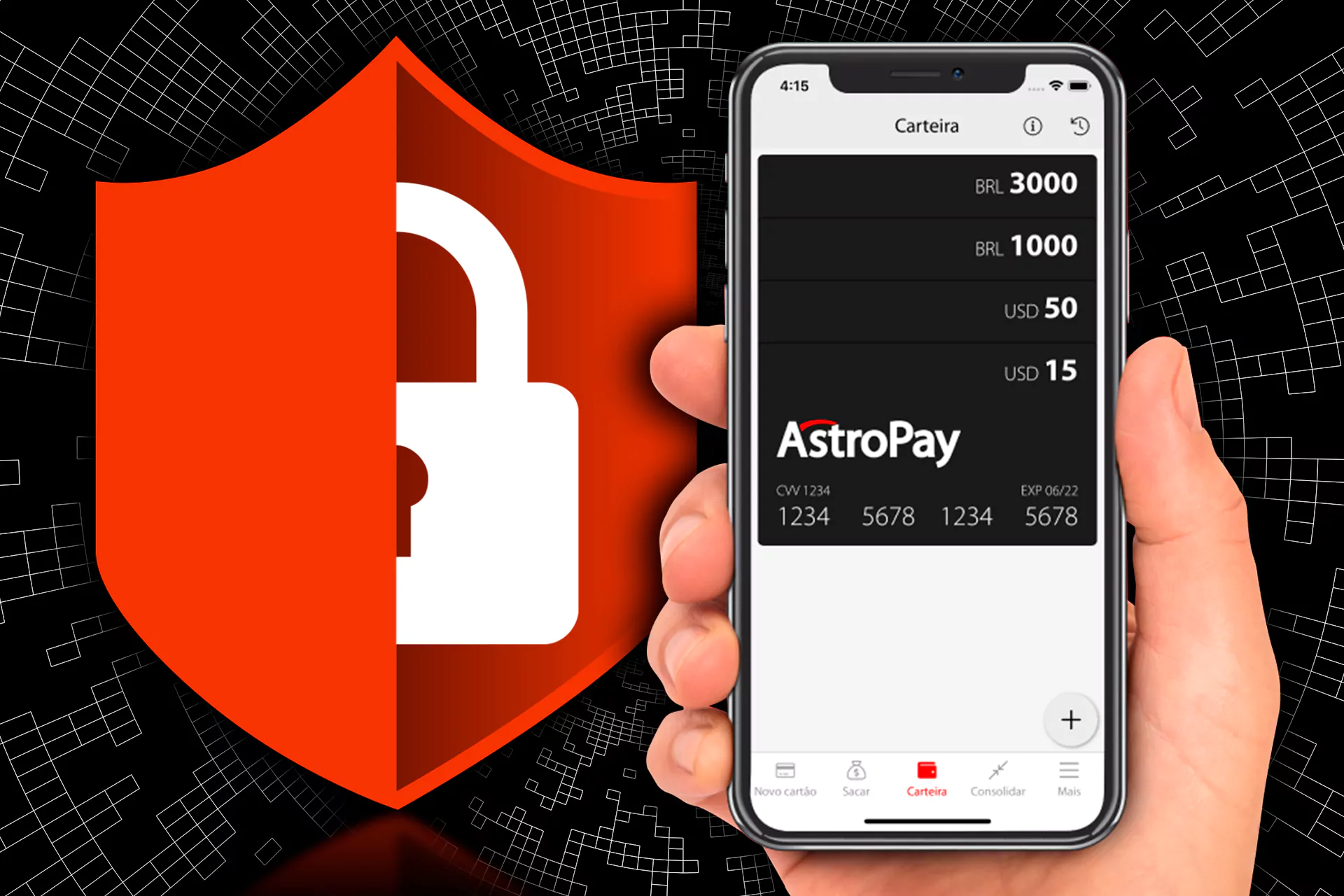 Astropay card is absolutely safe to use.