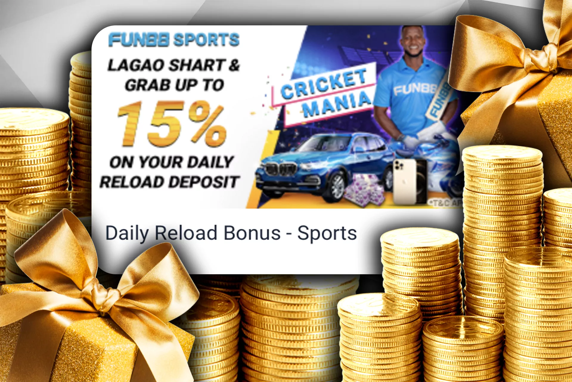 Get an additional bonus for daily deposit.