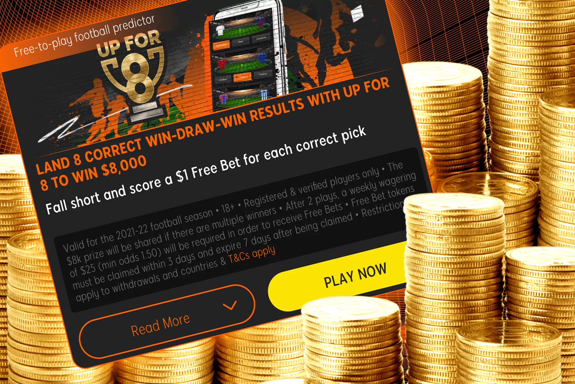 Get additional 80 INR for correct picks.