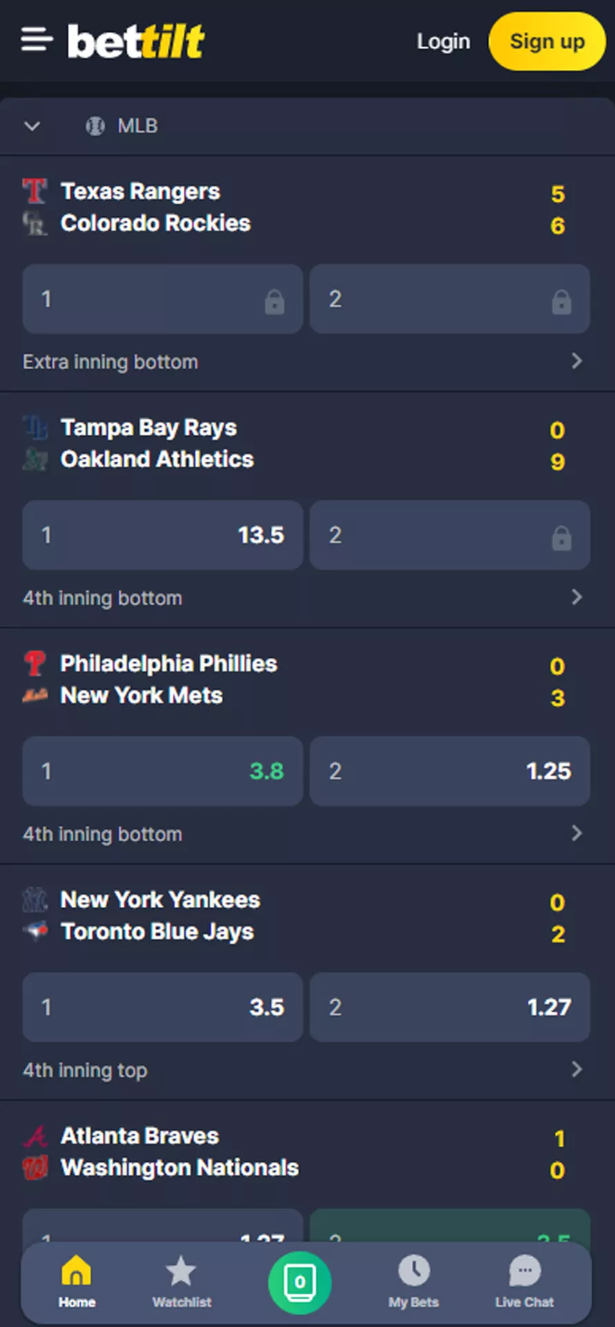 Choose your best teams to bet at Bettilt.