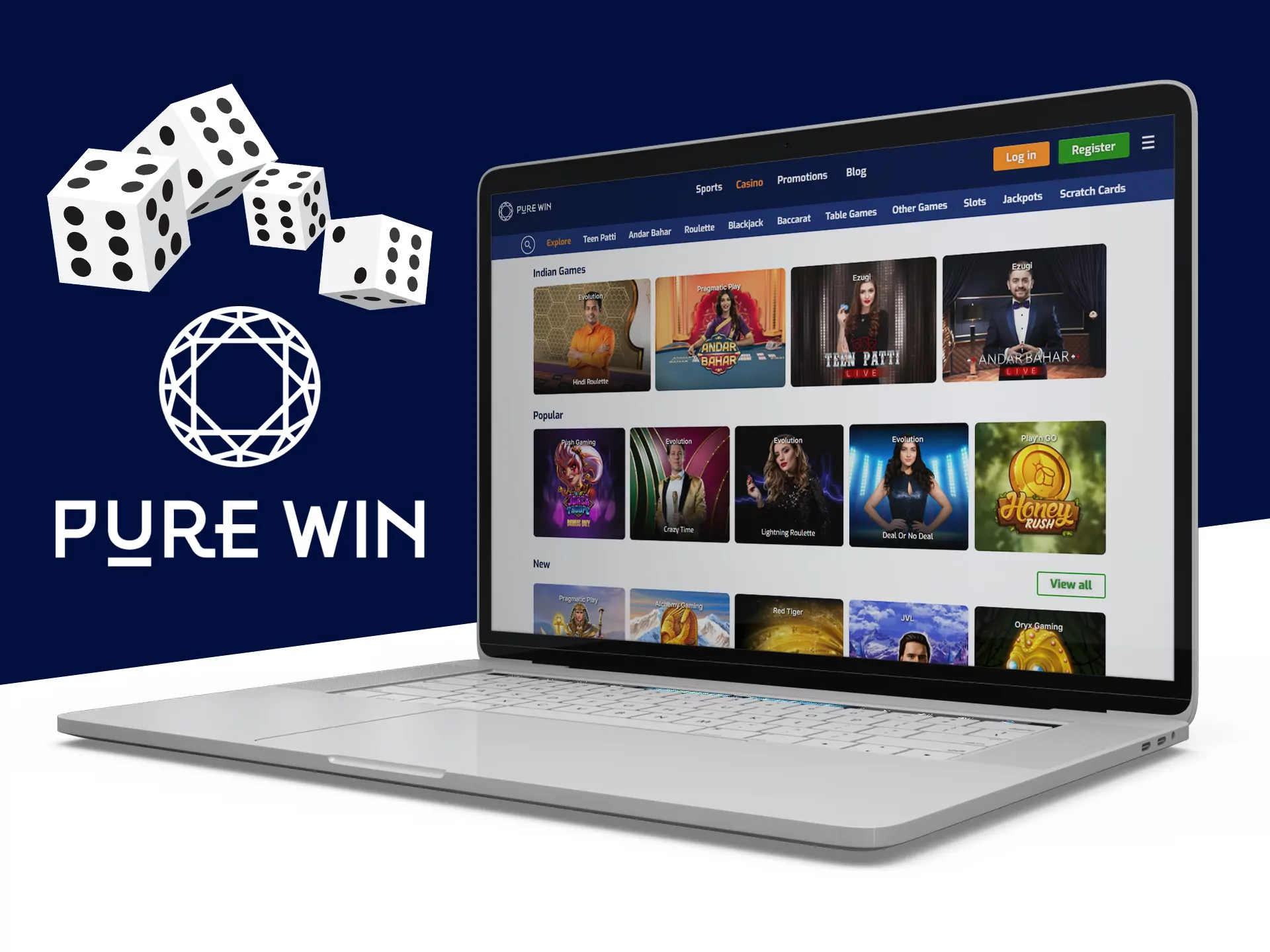 Play at Pure Win casinos and slots.