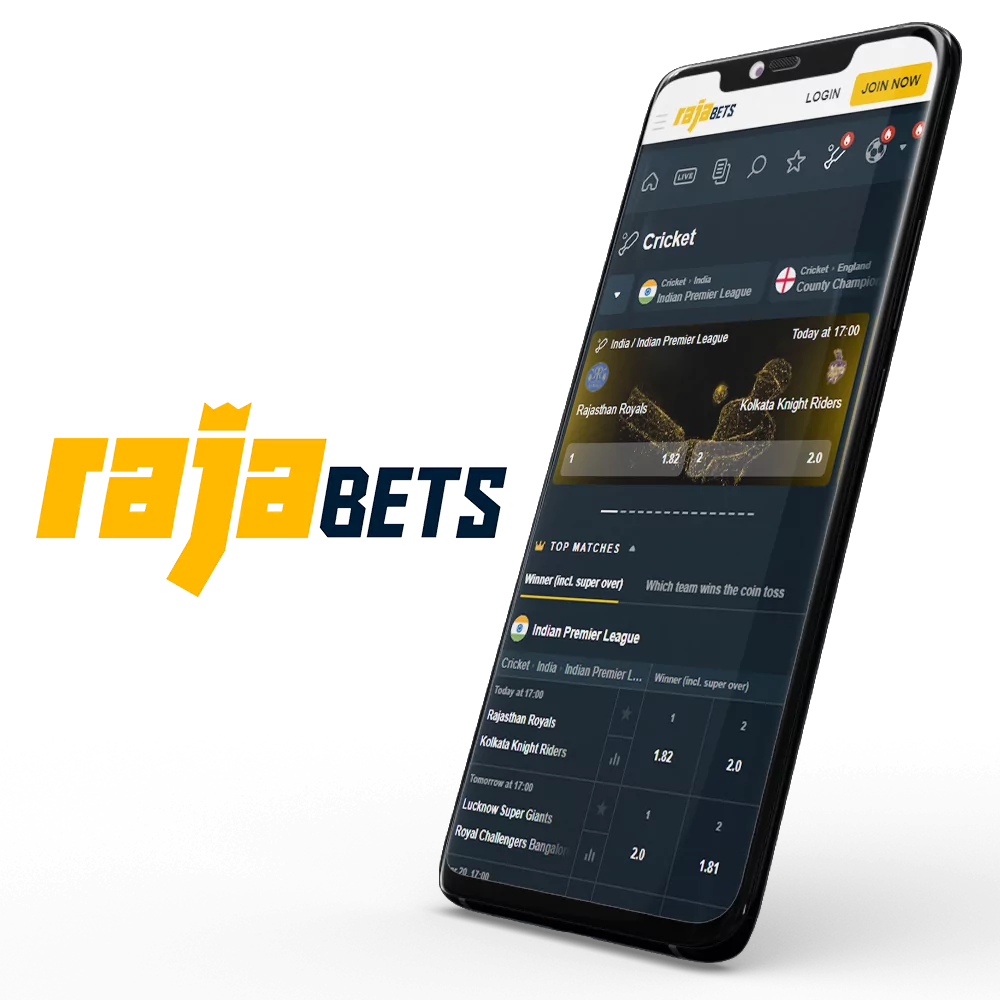 Rajabets app perfectly fits for cricket betting.