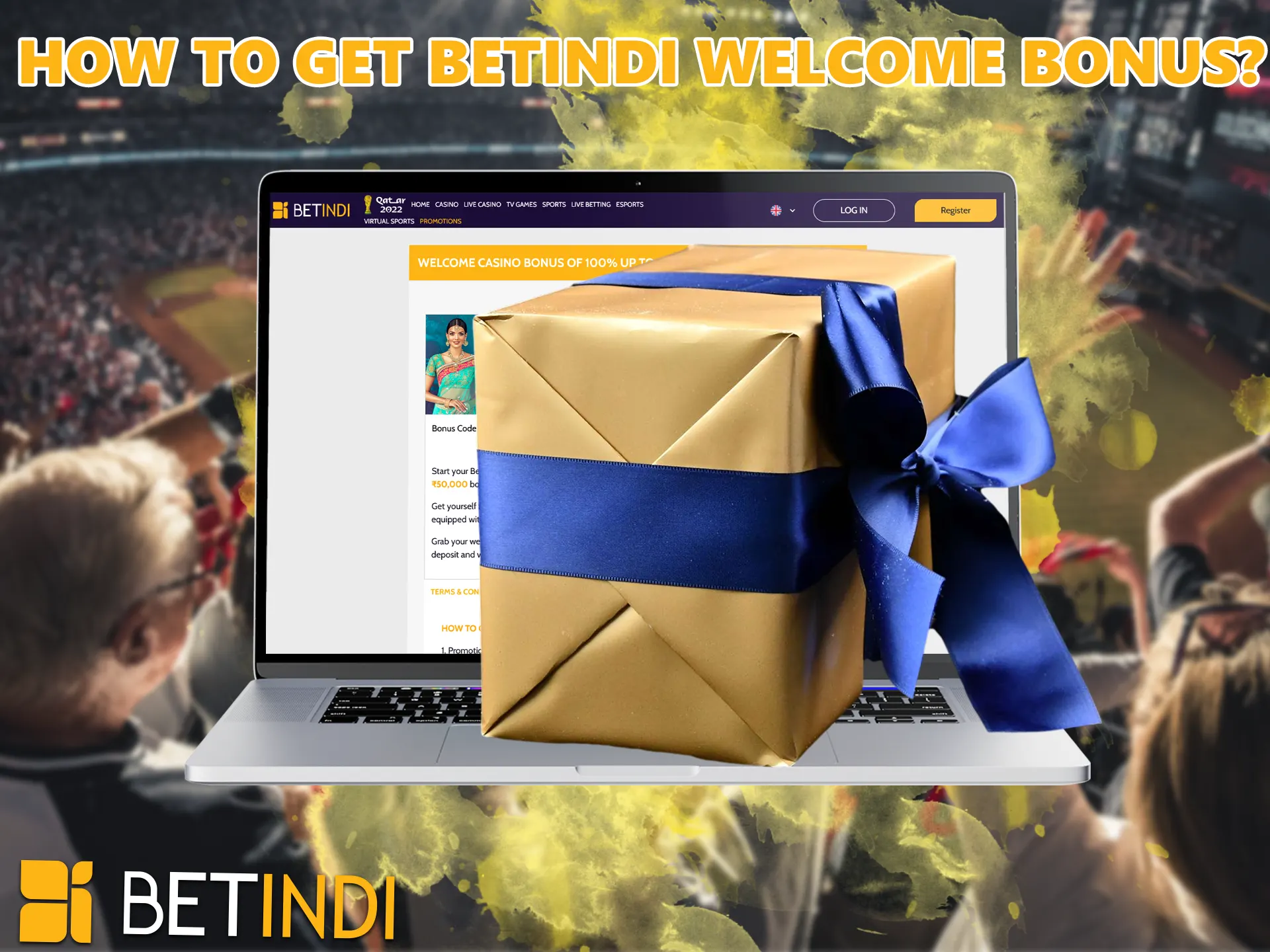 To receive a gift, new users of BetInde betting site need to create an account and make a deposit.