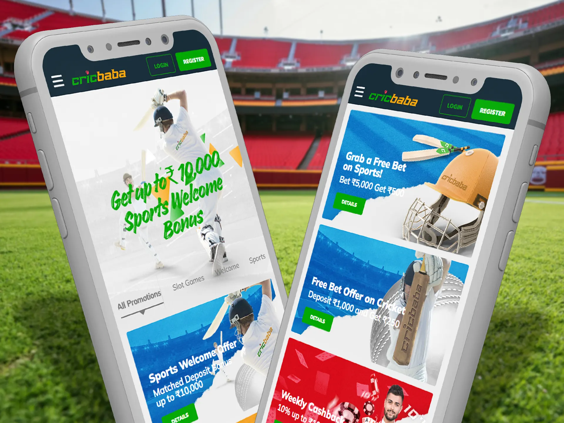 Get all of the Cricbaba bonuses via app.