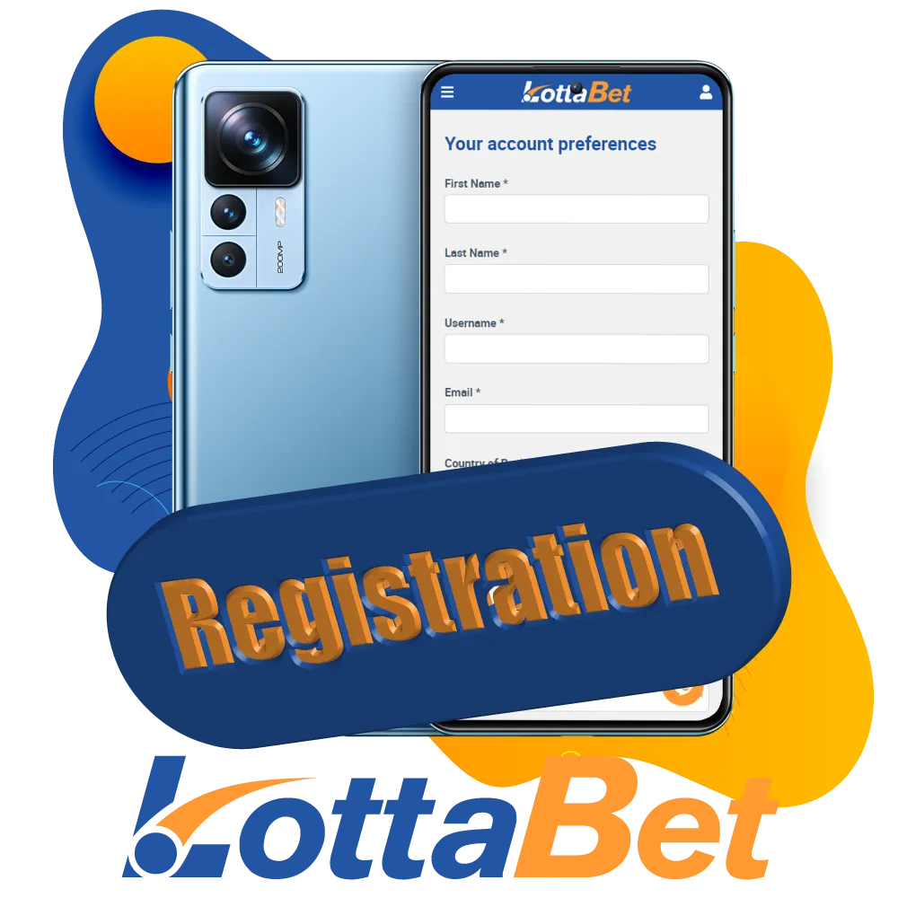 Create your own account at Lottabet and start your journey in sports betting.