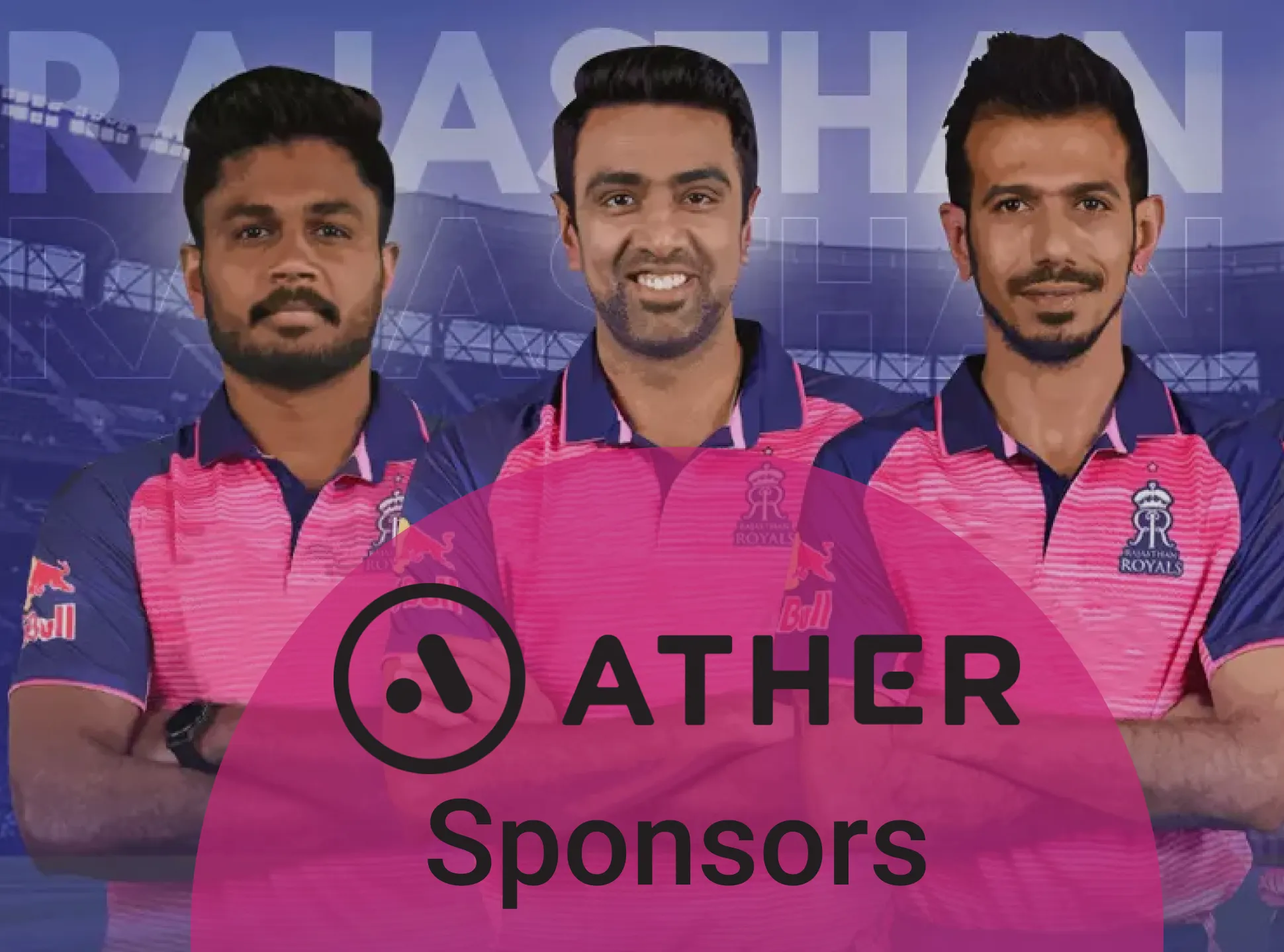 Rajasthan Royals has a set of sponsors.