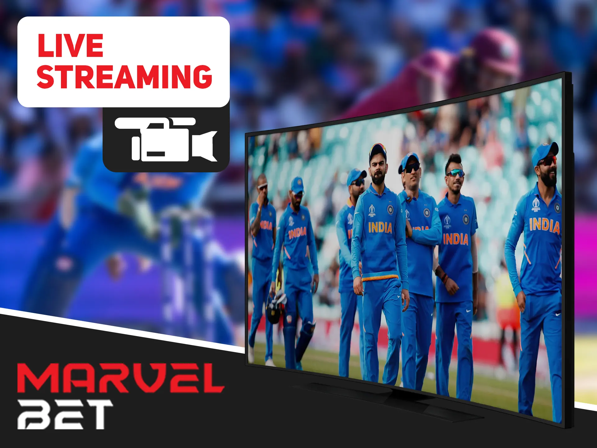 Watch games in live format on Marvelbet website.