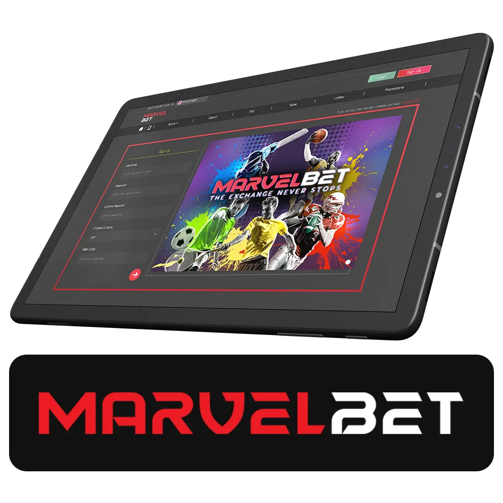 Register new Marvelbet with simple steps.