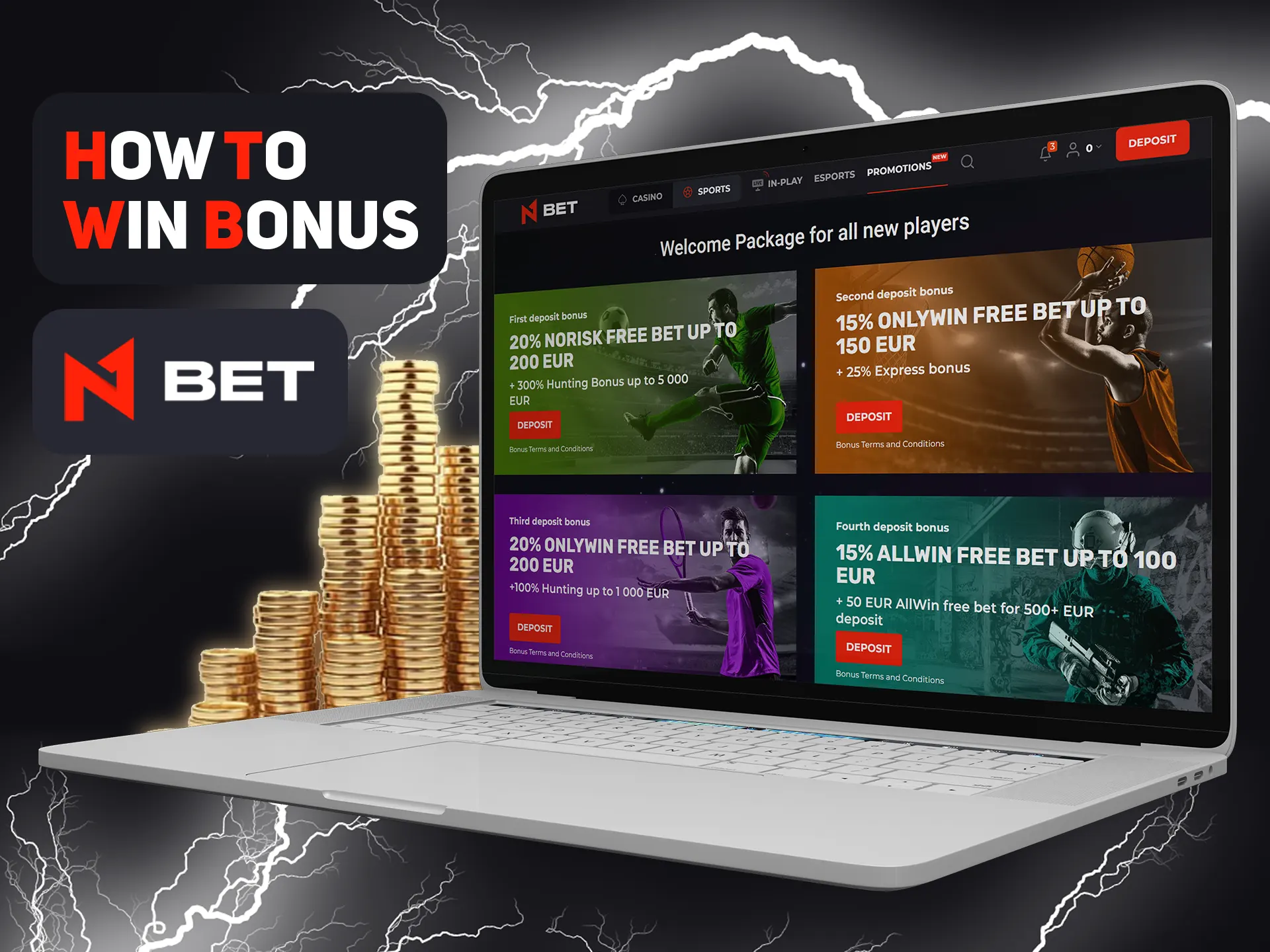 Win N1bet bonus with maken bets.