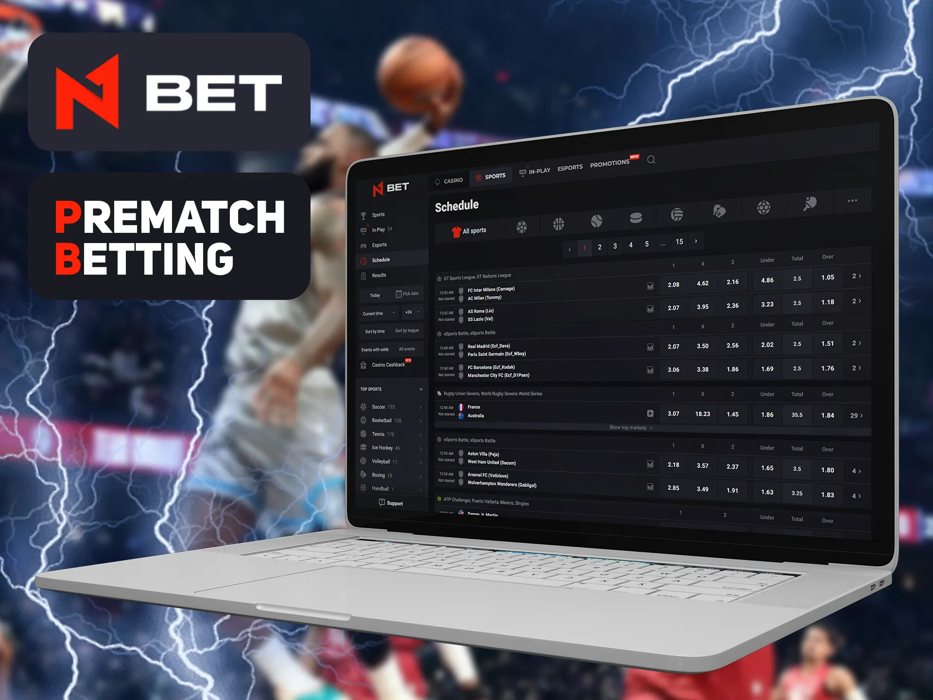 Bet on future matches on special page at N1bet.