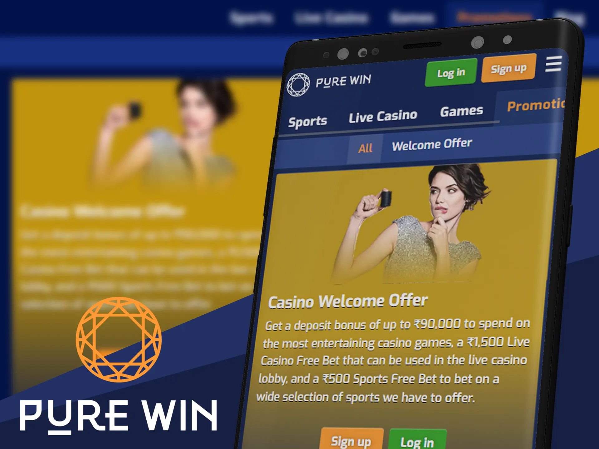 Get all of the available bonuses at Pure Win.