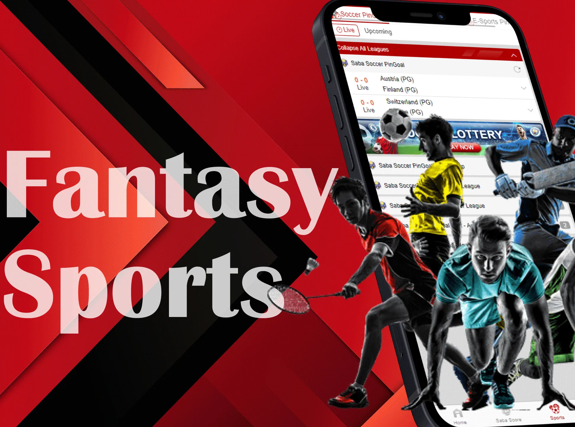 Bet on the fantasy sports in the Dafabet app.