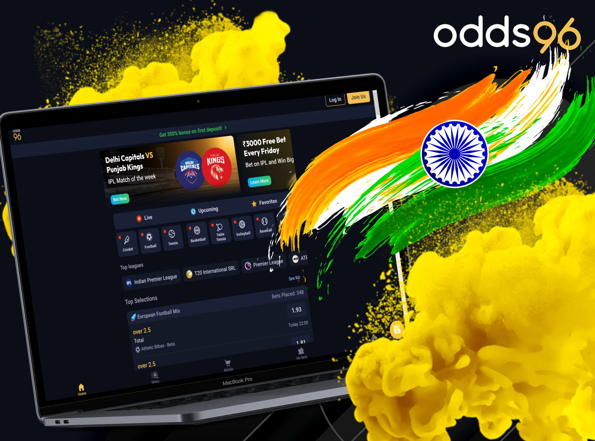 Read Odds96 review and start betting.