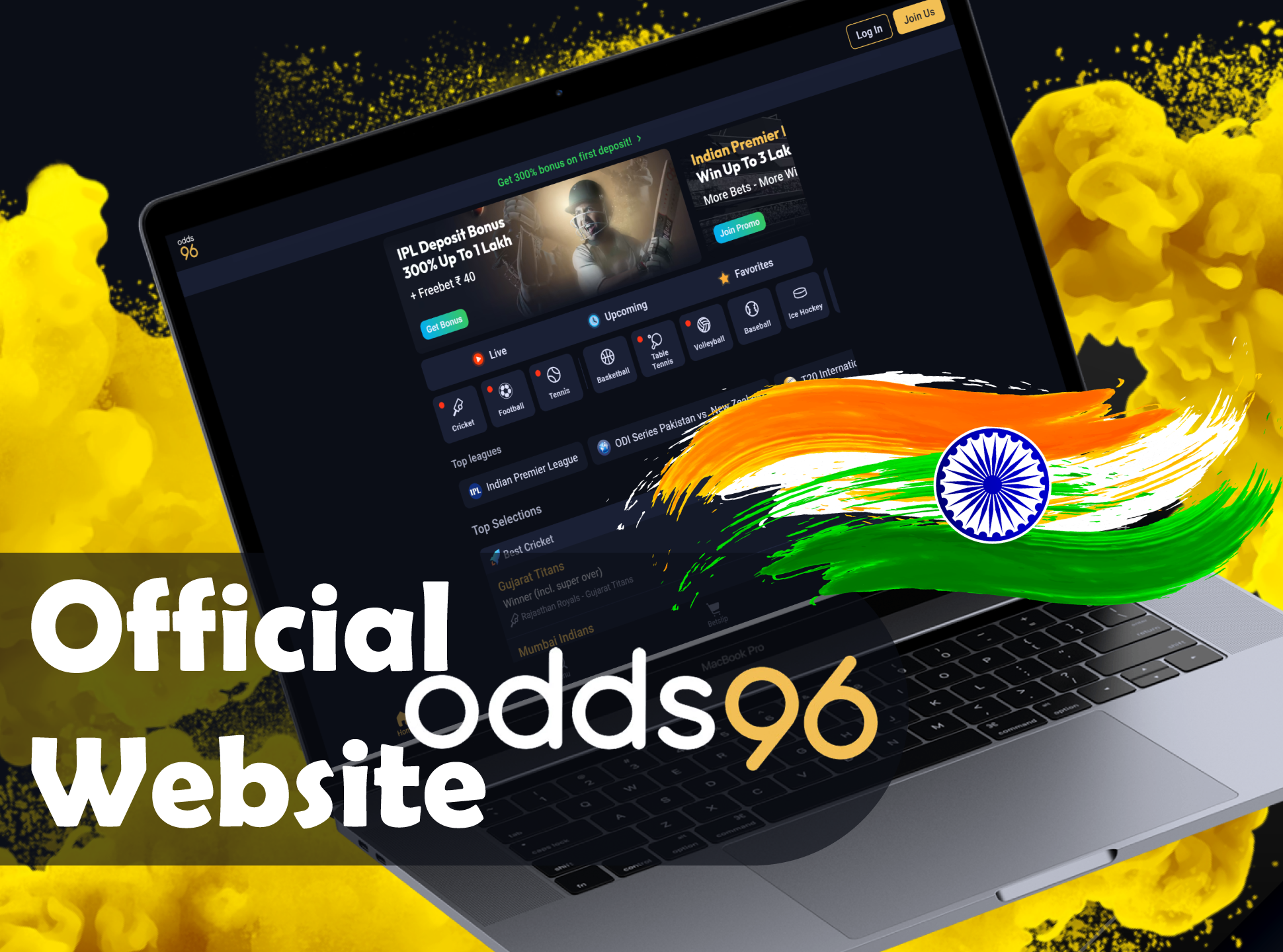 Visit Odds96 official website.