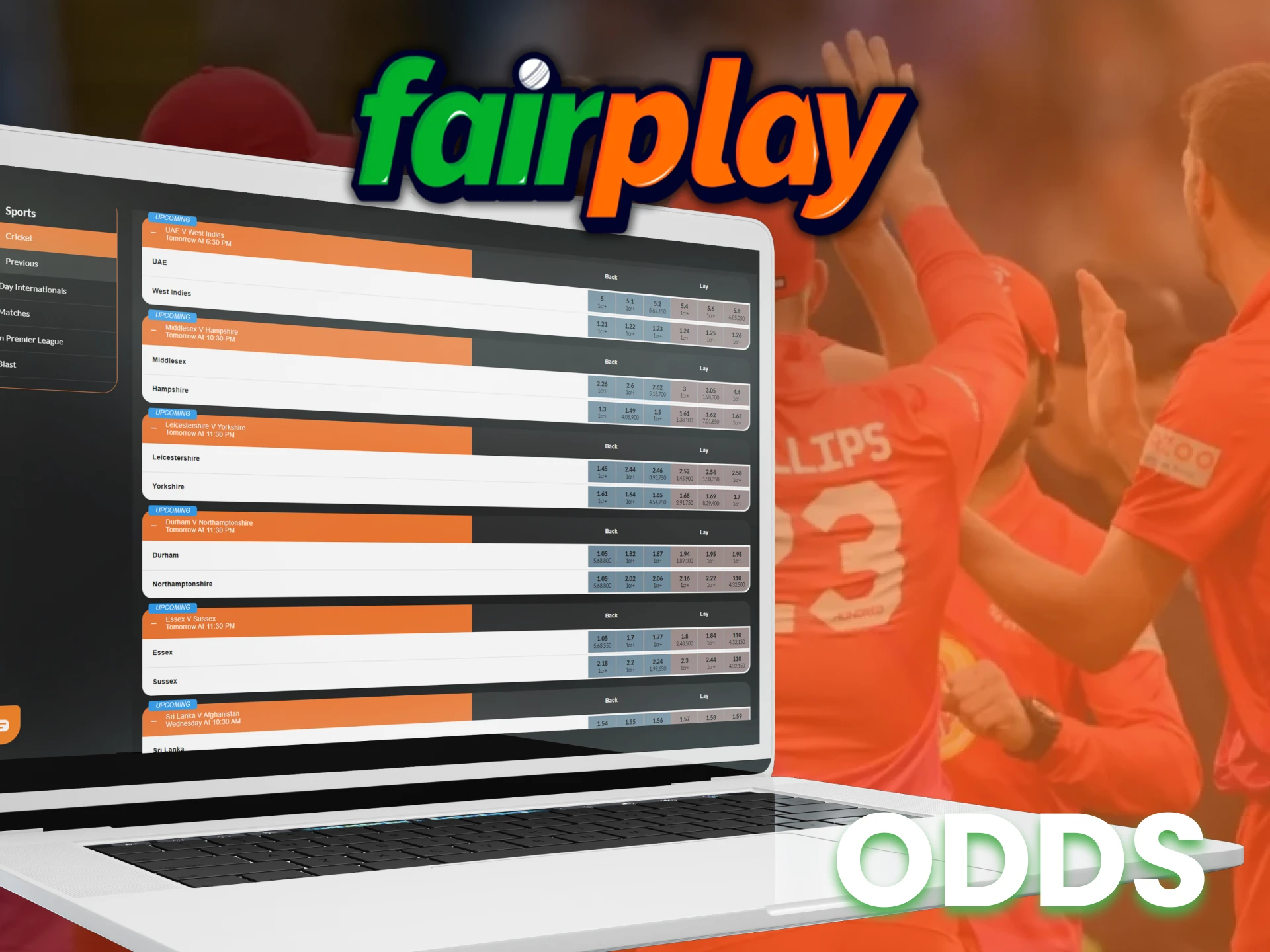 Calculate odds before making new bet on the Fairplay special page.