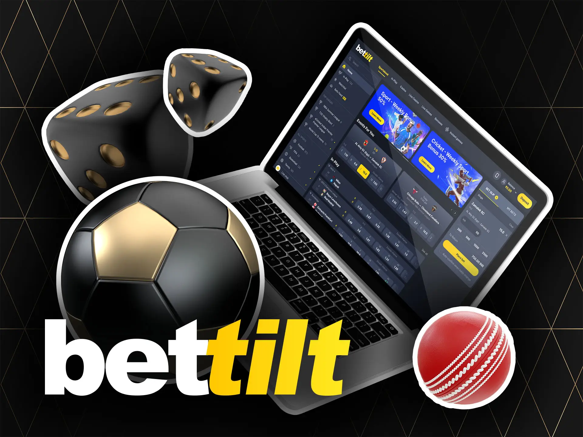 Log in to your account, top it up, choose the sports event and place a bet on Bettilt.