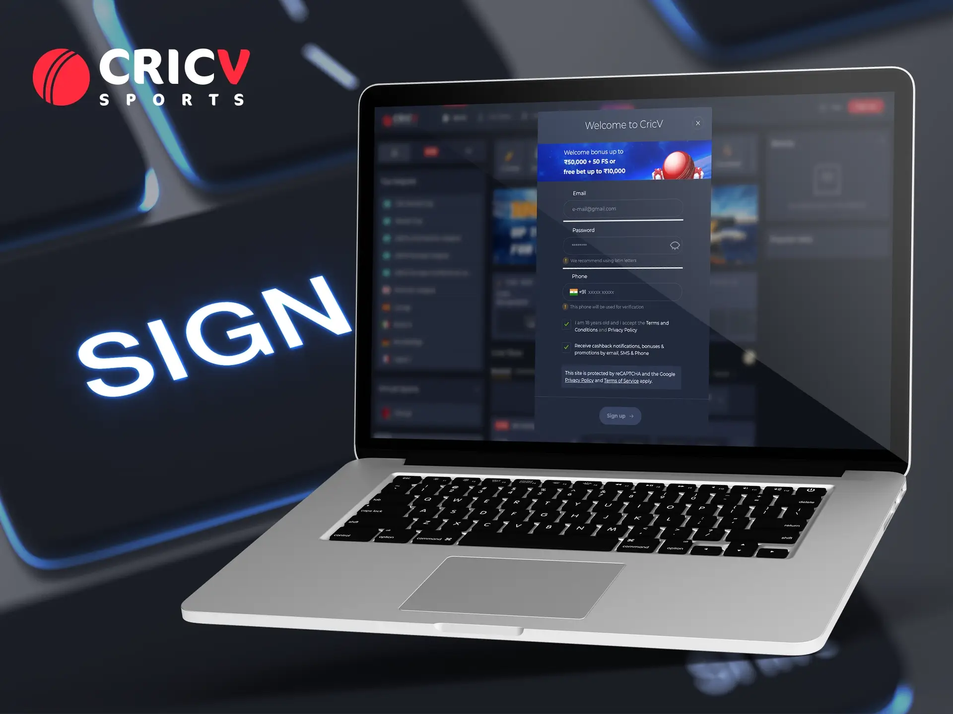 Registration on Cricv can be handled by both beginners and experienced users.