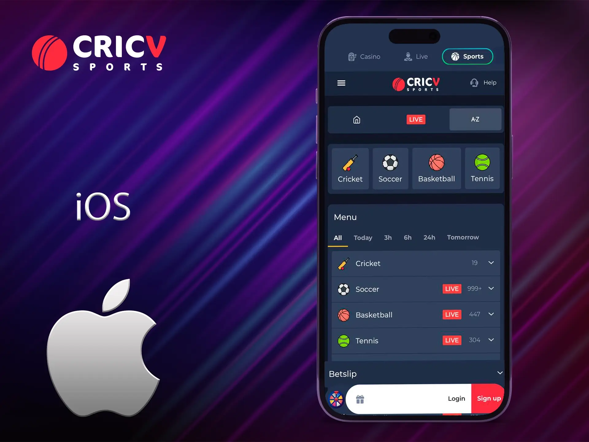 The Cricv application has a high performance and user-friendly interface.