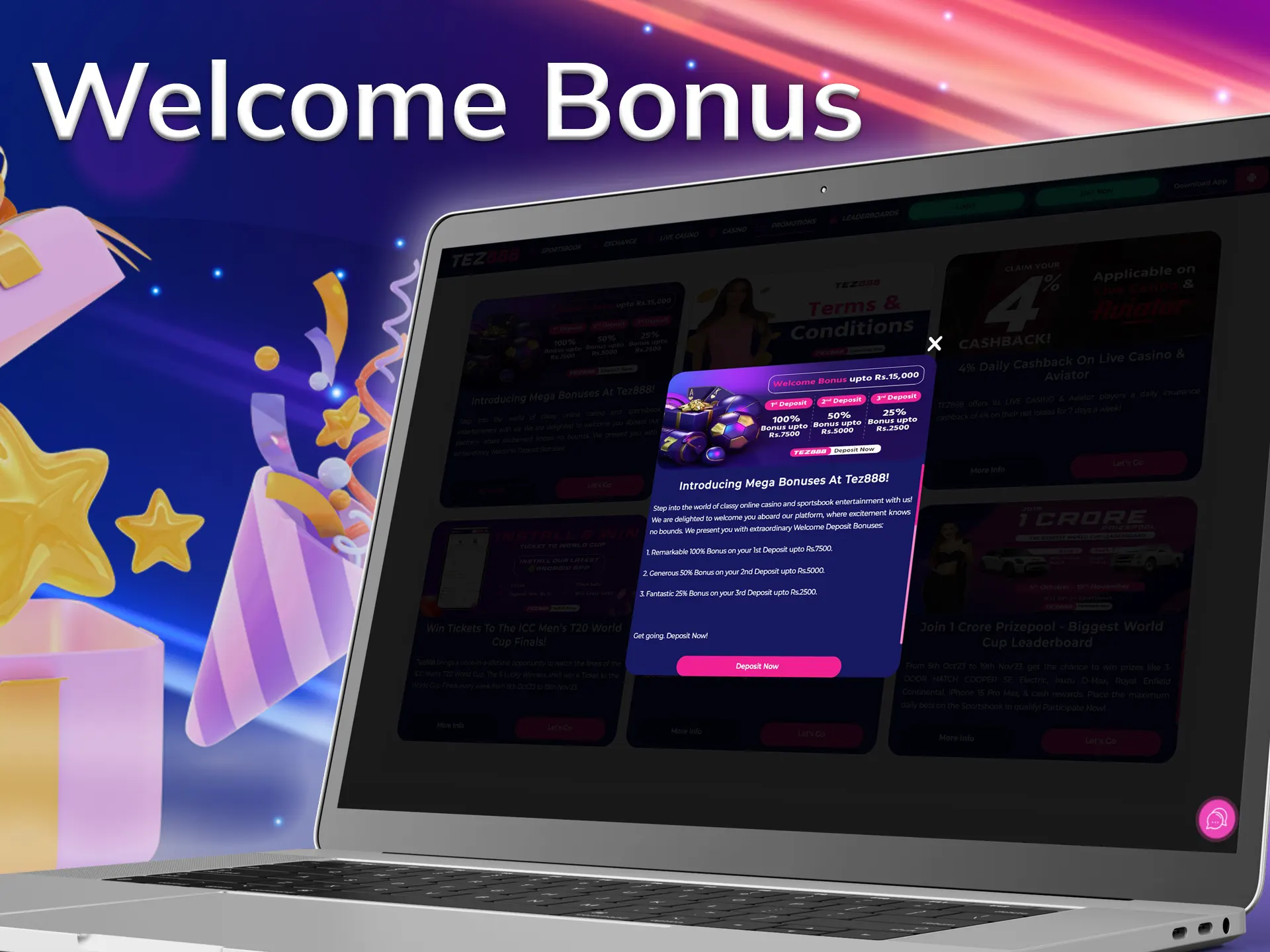 Sign up at tez888 and get a welcome bonus.